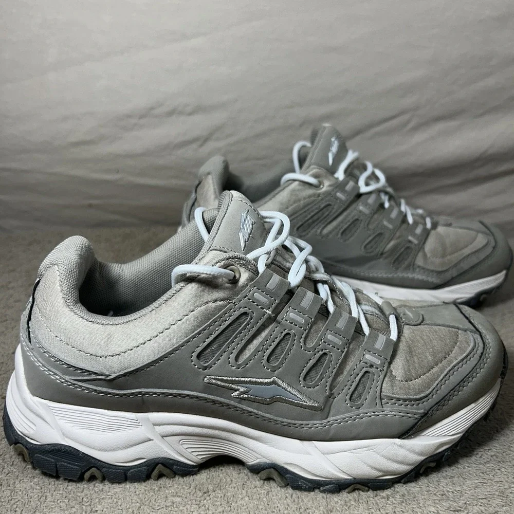 Avia Women's Size 8 W Gray Walking Trail Shoes Sneakers Athletic Lace Up‎